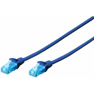 Digitus Ecoline Patch Cable, UTP, CAT 5e, AWG 26/7, modrý, 10m - DK-1512-100/B