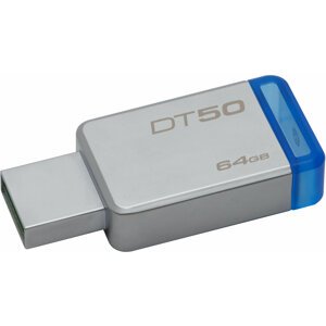 Kingston DataTraveler 50 - 64GB modrá - DT50/64GB