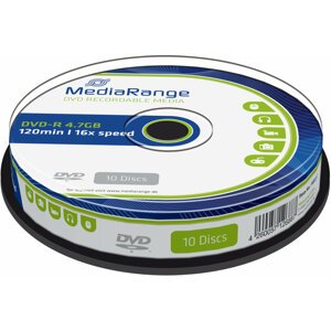 MediaRange DVD-R 4,7GB 16x, Spindle 10ks - MR452