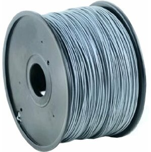 Gembird tisková struna (filament), ABS, 1,75mm, 1kg, stříbrná - 3DP-ABS1.75-01-S