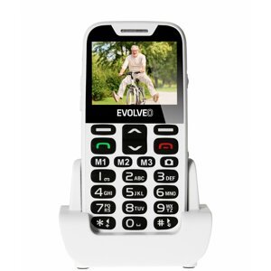Evolveo EasyPhone XD s nabíjecím stojánkem, White - SGM EP-600-XDW