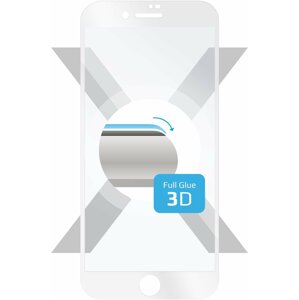 FIXED 3D Full-Cover ochranné tvrzené sklo pro Apple iPhone 7/8/SE 2020, bílé - FIXG3D-100-033WH
