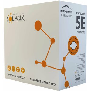 Solarix instalační kabel CAT5E FTP PE F venkovní 305m/box SXKD-5E-FTP-PE - 27655192