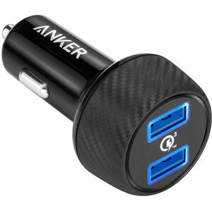 Anker PowerDrive Speed se dvěma Quick Charge 3.0 porty, černá - A2228H11
