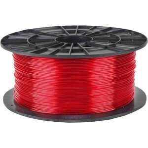 Filament PM tisková struna (filament), PETG, 1,75mm, 1kg, transparentní červená - F175PETG_TRE