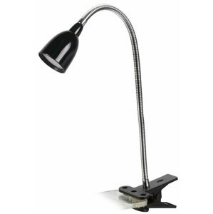 Solight LED stolní lampička, 2.5W, 3000K, clip, černá - WO33-BK