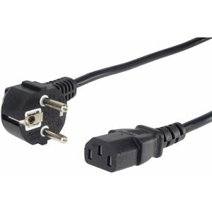 PremiumCord kabel síťový 230V k počítači 0.5m - kpsp05