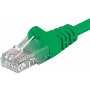 PremiumCord Patch kabel UTP RJ45-RJ45 level 5e, 2m, zelená - sputp02G