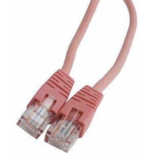 Gembird Cablexpert Patch kabel UTP c5e - 5m - růžová - PP12-5M/RO