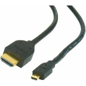Gembird CABLEXPERT kabel HDMI-HDMI micro 4,5m, 1.3, M/M stíněný, zlacené kontakty, černá - CC-HDMID-15