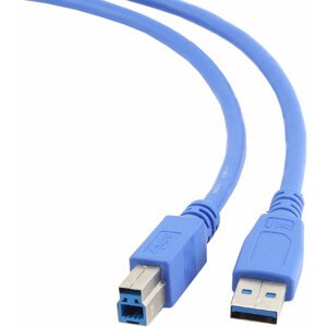 Gembird CABLEXPERT kabel USB A-B 1,8m 3.0, modrá - CCP-USB3-AMBM-6