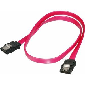 PremiumCord 1,0m kabel SATA 1.5/3.0 GBit/s s kovovou zapadkou - kfsa-11-10