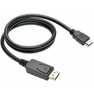 C-TECH kabel DisplayPort/HDMI, 1m, černá - CB-DP-HDMI-10