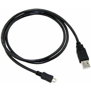 C-TECH kabel USB 2.0 AM/Micro, 0,5m, černá - CB-USB2M-05B
