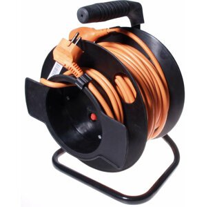 PremiumCord prodlužovací kabel 230V 25m buben, průřez vodiče 3x1,5mm2 - ppb-02-25