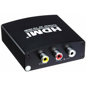 PremiumCord převodník AV kompozitního signálu a stereo zvuku na HDMI 1080P - khcon-26