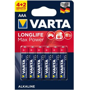 VARTA baterie Longlife Max Power AAA, 4+2ks - 4703101436