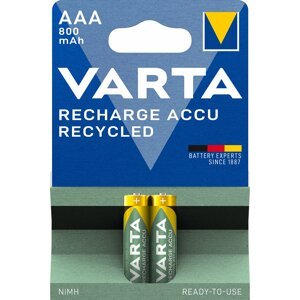 VARTA nabíjecí baterie Recycled AAA 800 mAh, 2ks - 56813101402