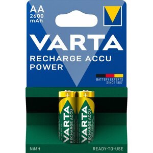 VARTA nabíjecí baterie Power AA 2600 mAh, 2ks - 5716101402