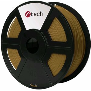 C-TECH tisková struna (filament), PLA, 1,75mm, 1kg, hnědá - 3DF-PLA1.75-BR