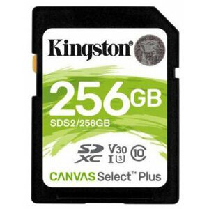 Kingston SDXC Canvas Select Plus 256GB 100MB/s UHS-I - SDS2/256GB