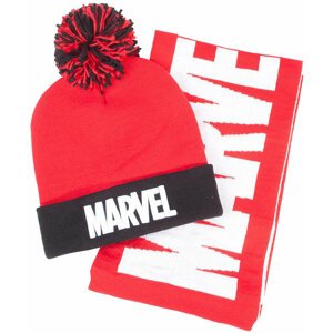 Čepice se šálou Marvel - Logo - 08718526116861