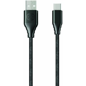 Forever CORE datový kabel USB-C, 3A, 1,5m, textilní, černá - GSM045682