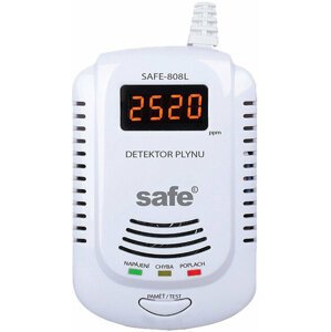 SAFE 808L hlásič zemního plynu, LCD displej - SAFE 808L
