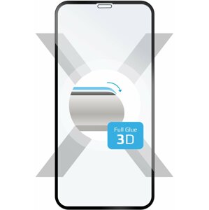 FIXED ochranné tvrzené sklo 3D Full-Cover pro Apple iPhone XR/11, s lepením přes celý displej, černá - FIXG3D-334-BK