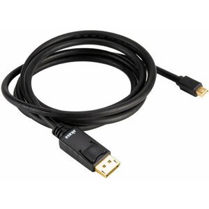 Akasa kabel Mini DisplayPort - DisplayPort, M/M, 8K@60Hz, 2m, černá - AK-CBDP22-20BK