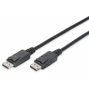 Digitus kabel DisplayPort 1.2, M/M, se západkou, 3m, černá - AK-340100-030-S