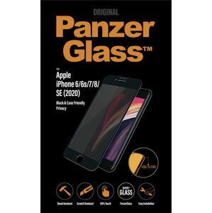 PanzerGlass Edge-to-Edge pro Apple iPhone 6/6s/7/8/SE(2020)/SE(2022), Privacy, černá - P2679