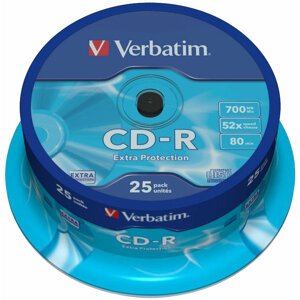 Verbatim CDR Extra Protection 52x 80 minut spindl 25ks - 43432