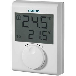 Siemens digitální prostorový termostat RDH100, s kolečkem, drátový - RDH100