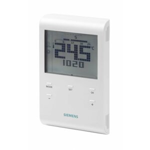 Siemens digitální prostorový termostat RDE100.1, programovatelný, drátový - RDE100.1