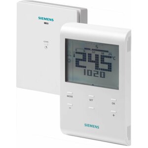 Siemens digitální prostorový termostat RDE100.1RFS, programovatelný, bezdrátový - RDE100.1RFS