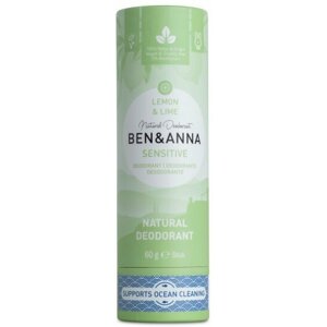 Deodorant Ben & Anna Sensitive, tuhý, citrón a limetka, 60 g - BEN010