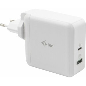 i-tec USB-C Travel Charger 60W + USB-A Port 18W - CHARGER-C60WT
