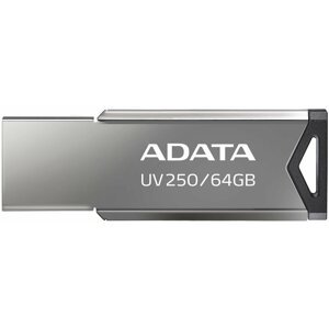 ADATA UV250 - 64GB, stříbrná - AUV250-64G-RBK