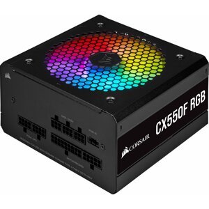 Corsair CX550F RGB - 550W, černá - CP-9020216-EU