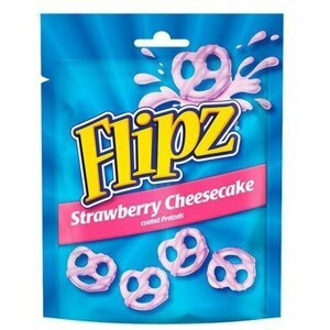 Flipz Strawberry Cheesecake Coated Pretzels 90 g - 05000168023373
