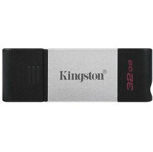 Kingston DataTraveler 80 - 32GB, černá/stříbrná - DT80/32GB