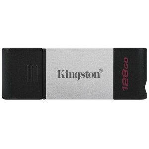 Kingston DataTraveler 80 - 128GB, černá/stříbrná - DT80/128GB