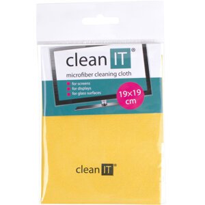 Clean IT čisticí utěrka z mikrovlákna, malá žlutá - CL-712