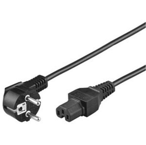 PremiumCord kabel síťový 230V k počítači 2m IEC 320 C15 konektor s drážkou - kpsps2