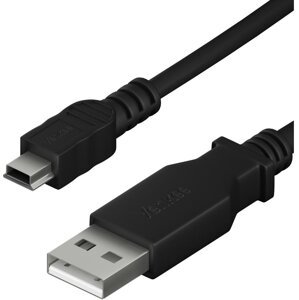 YENKEE kabel YCU 010 BK USB-A - miniUSB, 1.5m, černá - 37000021