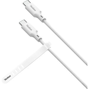 YENKEE kabel YCU C115 WH SILIC USB-C, 1.5m, bílá - 37000050