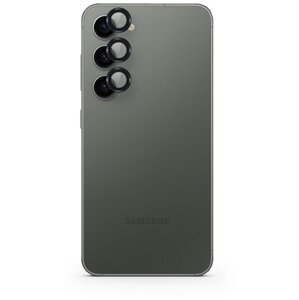 EPICO hliníkové tvrzené sklo na čočky fotoaparátu pro Samsung Galaxy S24+ 5G, černá - 86612151300002