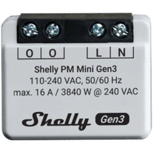 Shelly Gen3 PM Mini, měřič spotřeby, WiFi - SHELLY-GEN3-PM-MINI
