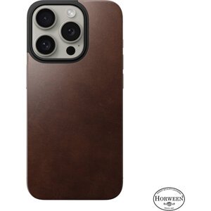 Nomad kožený ochranný kryt Magnetic Horween pro Apple iPhone 15 Pro, hnědá - NM01601685